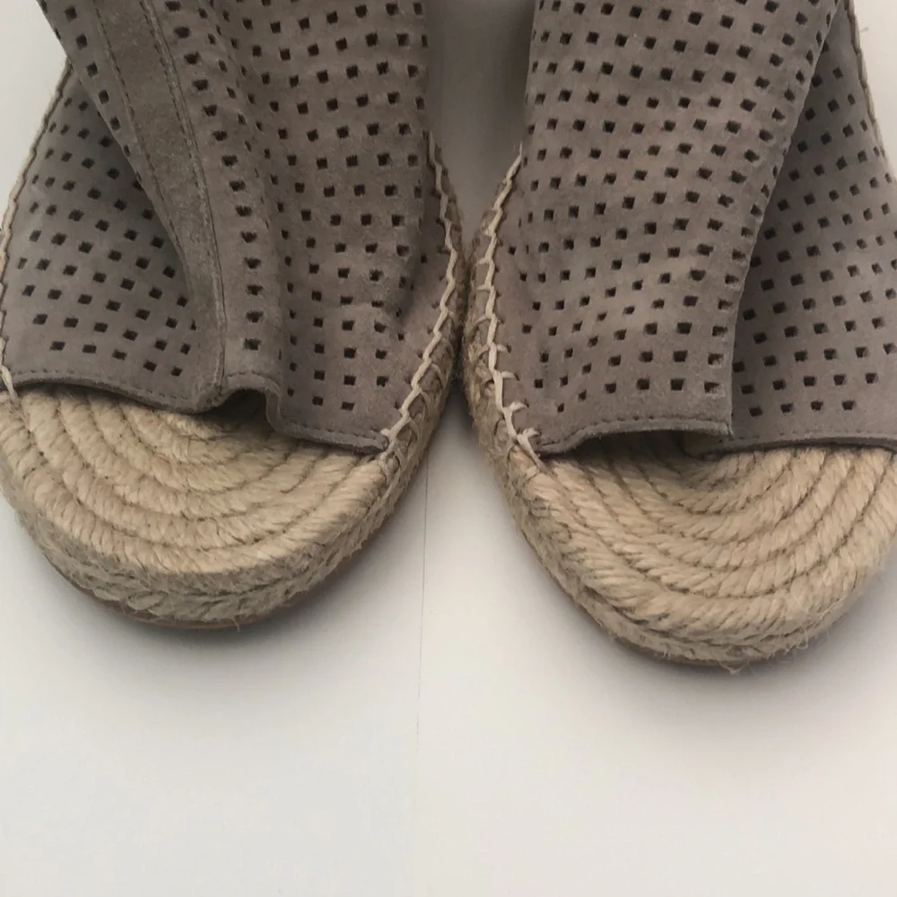 Caslon wedge espadrilles with a leather upper